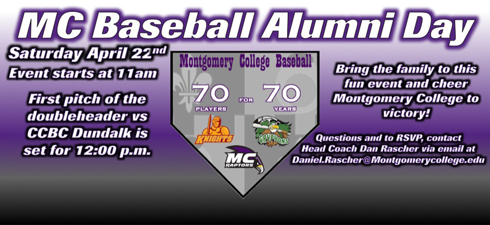 70 Players for 70 Years! MC Baseball Alumni Day is April 22nd!