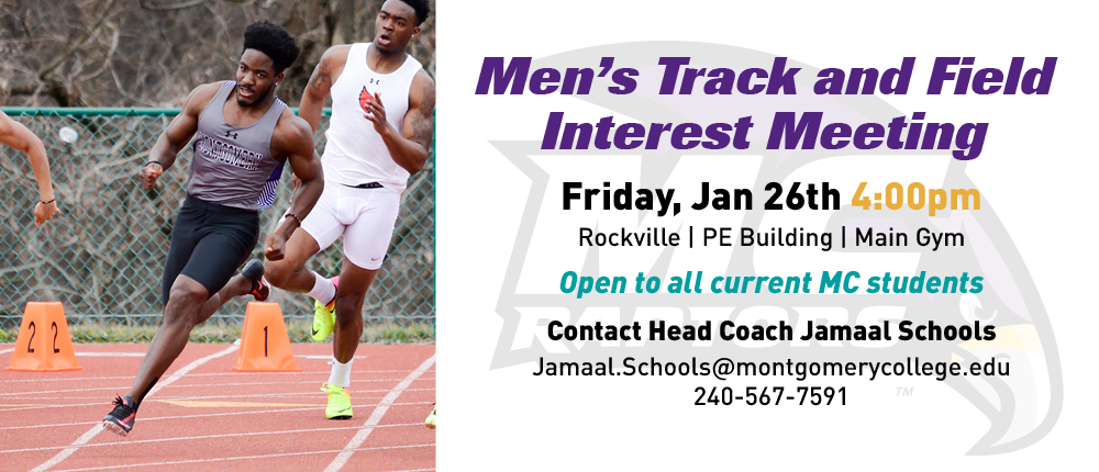Men's Track and Field Team Hosts Interest Meeting on Friday, January 26th