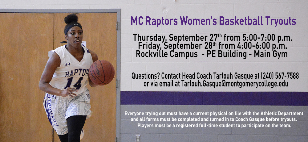 Women’s Basketball Hosts Open Tryouts September 27 & 28