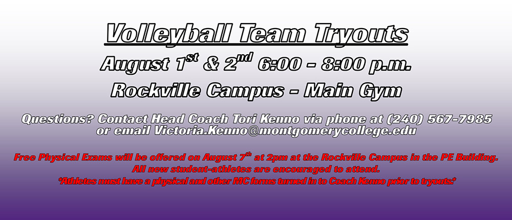 Volleyball Team Tryouts are Set for August 1st & 2nd