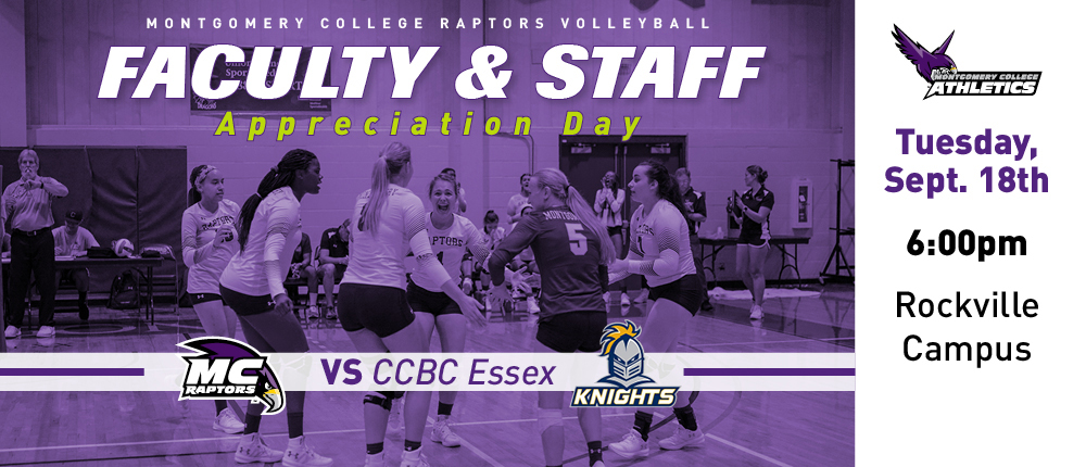 Faculty & Staff Appreciation Volleyball Game Tuesday, September 18.