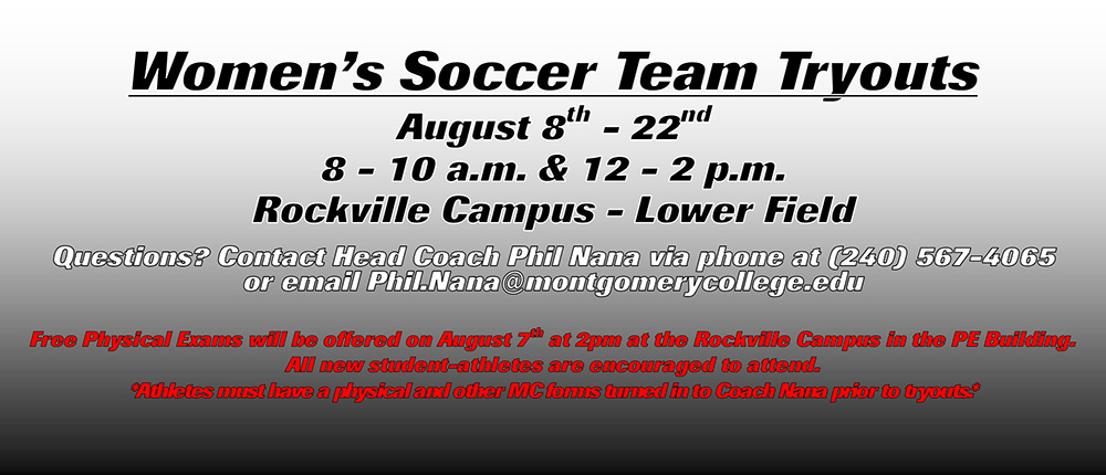 Women's Soccer Team Holds Mandatory Team Tryouts in August