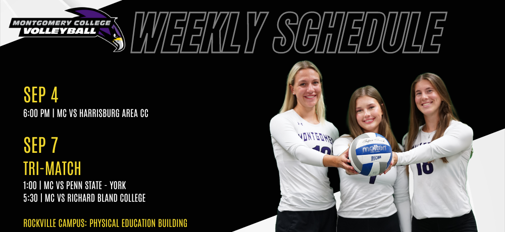 Weekly Schedule: Raptors Volleyball